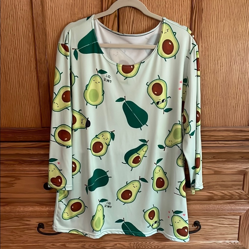 Avocado Print Women's Top